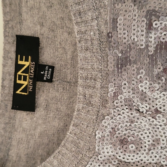 NENE by Nene Leakes rabbit fur sweater - Picture 3 of 3